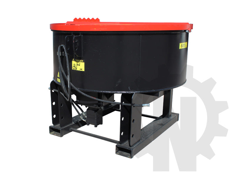 Betongblandare - 800 liter - Pallgaffelfäste