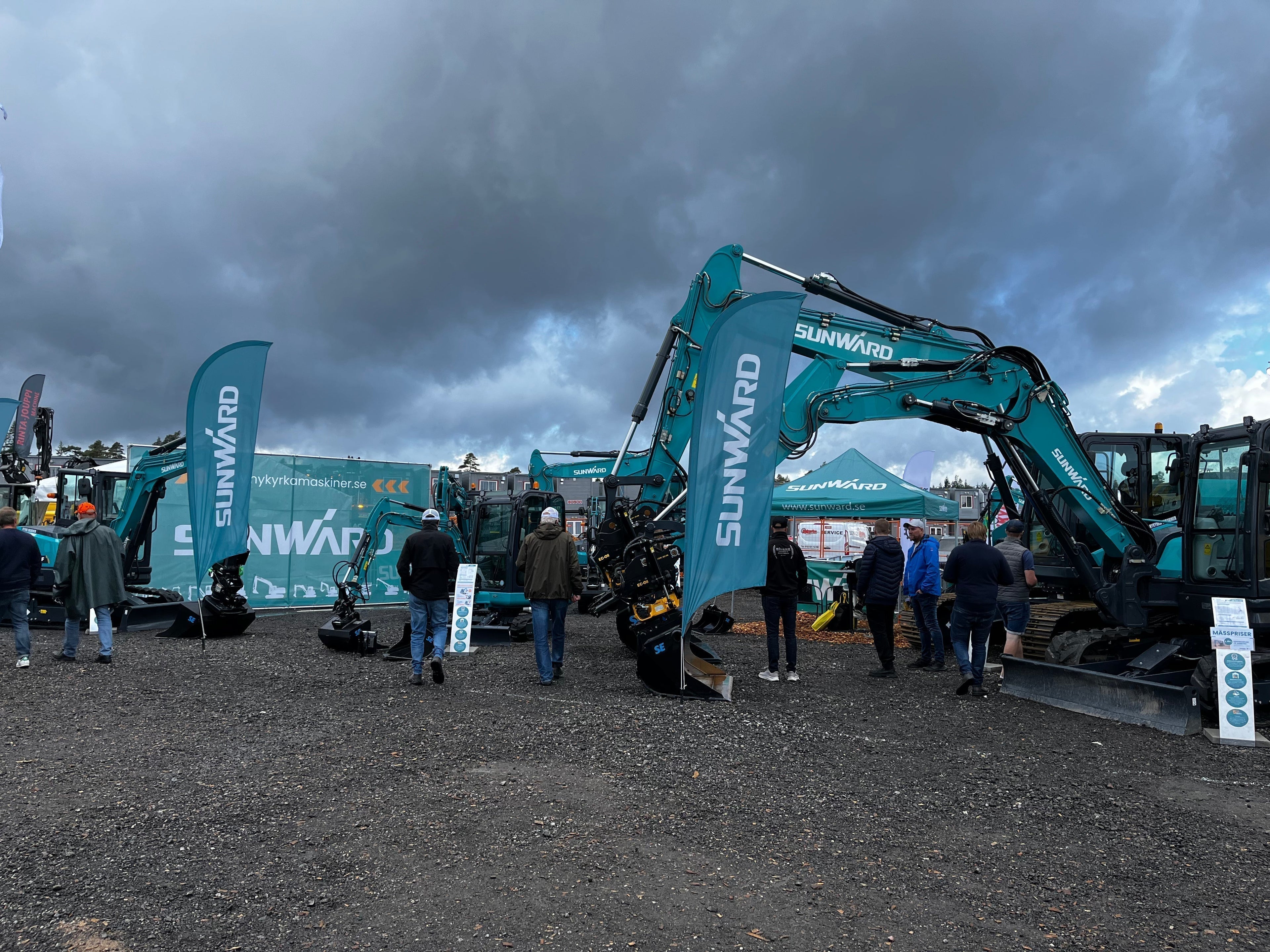 Tack till alla besökare på Entreprenad Live – en succé med Sunwards maskiner på Nykyrka Maskiner