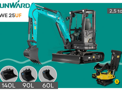 SUNWARD SWE25UF - 2.8 ton - Allt - i - ett erbjudande - SE skoppaket & Engcon tilitrotator - Nykyrka Maskiner