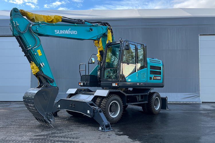 HJULGRÄVARE FRÅN SUNWARD SWE155FW-2PB - 15400kg - Cummins - Nykyrka Maskiner