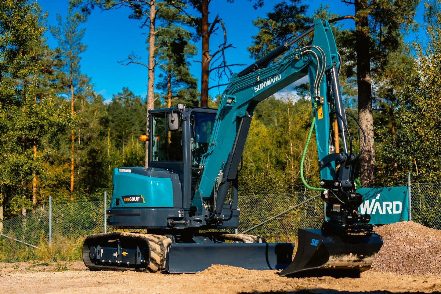 SUNWARD SWE 60UF - 5630kg - Kubota - Allt - i - ett erbjudande - Steelwrist Tiltrotator & SE Skoppaket - Nykyrka Maskiner