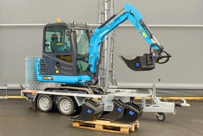 SUNWARD SWE20F - 2 ton - Komplett ekipage med Tilt, Skopor & Släp