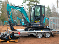 SUNWARD SWE25UF - 2.7 ton - Komplett ekipage med Tilt, Skopor & Släp