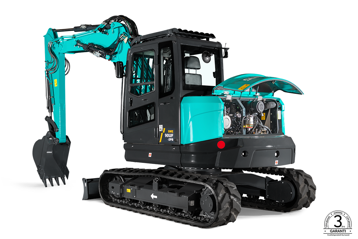 SUNWARD SWE90UF-2PB - 9600kg - Yanmar - Steg5