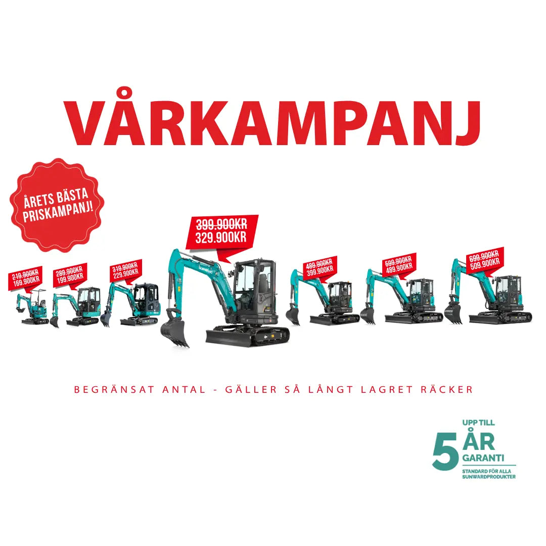 Vårkampanj på grävmaskiner från Sunward