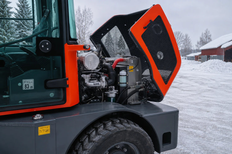 Vinterpaket - Everun ER416 Pro - Komplett med sandspridare och vikplog - Nykyrka Maskiner