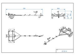 Tiki BS750-R - Båttrailer - Totalvikt 750kg