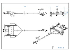 Tiki BS1250-RB - Båttrailer - Totalvikt 1250kg - Nykyrka Maskiner