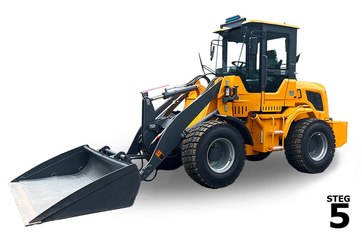 Gul Hjullastare / Lastmaskin Everun L30-5 Multi - 4x4 - 75hk - Steg5 - Nykyrka Maskiner