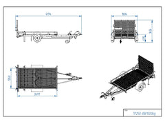 TIKI TP250 RB1500 - Totalvikt 1500kg - Nykyrka Maskiner
