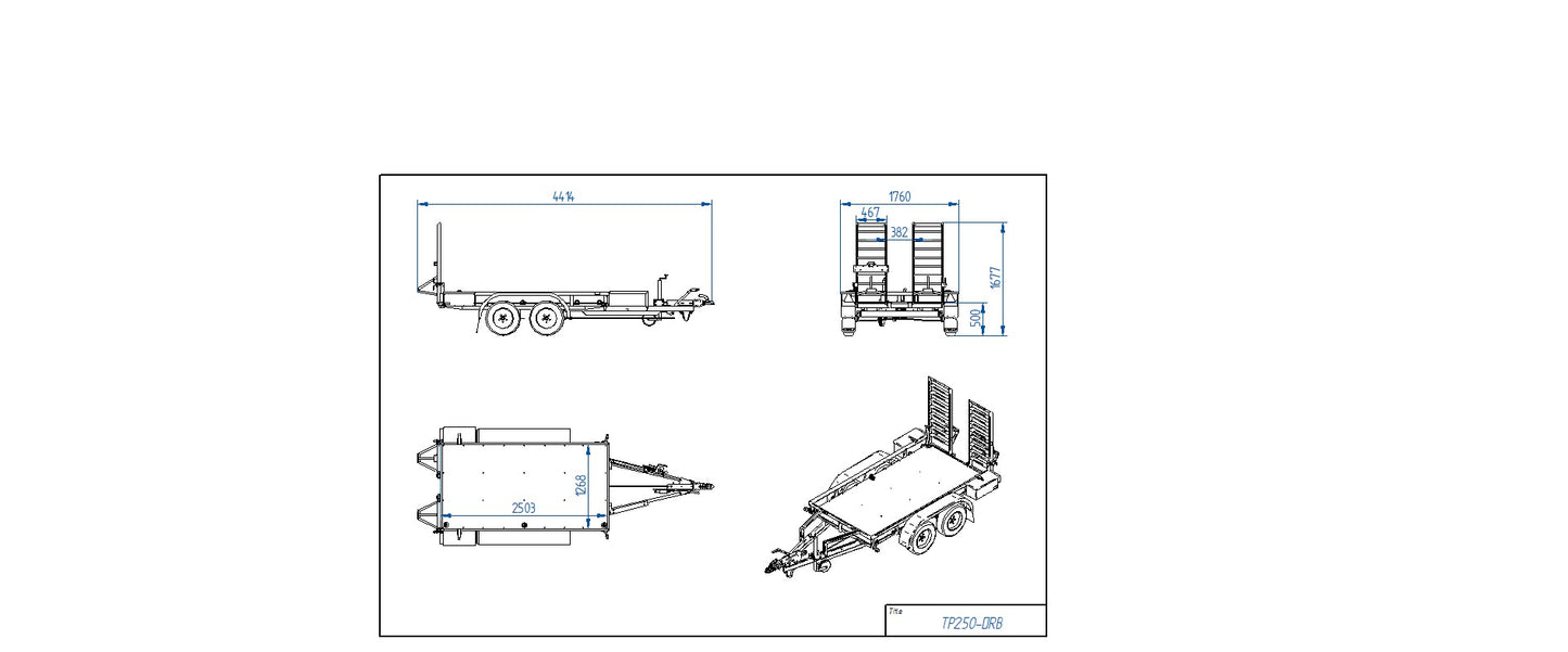TIKI TP250 DRB - Totalvikt 2750kg