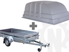 TIKI CS300-LH - obromsad släpvagn - Totalvikt 750kg - Med kåpa