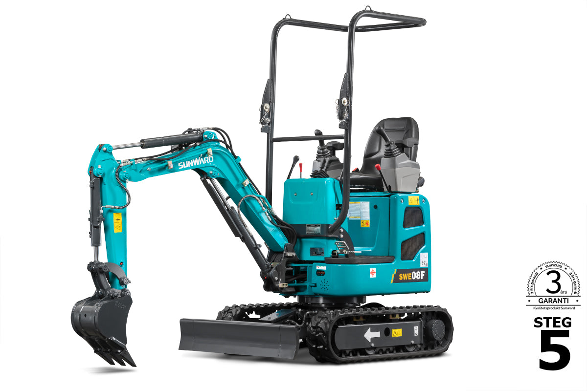 SUNWARD SWE08F - 1010kg - Yanmar - Steg5
