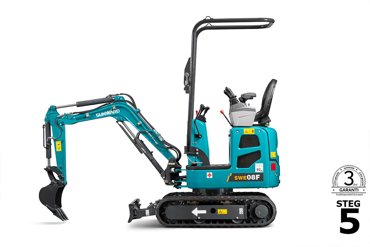 SUNWARD SWE08F - 1010kg - Yanmar - Steg5