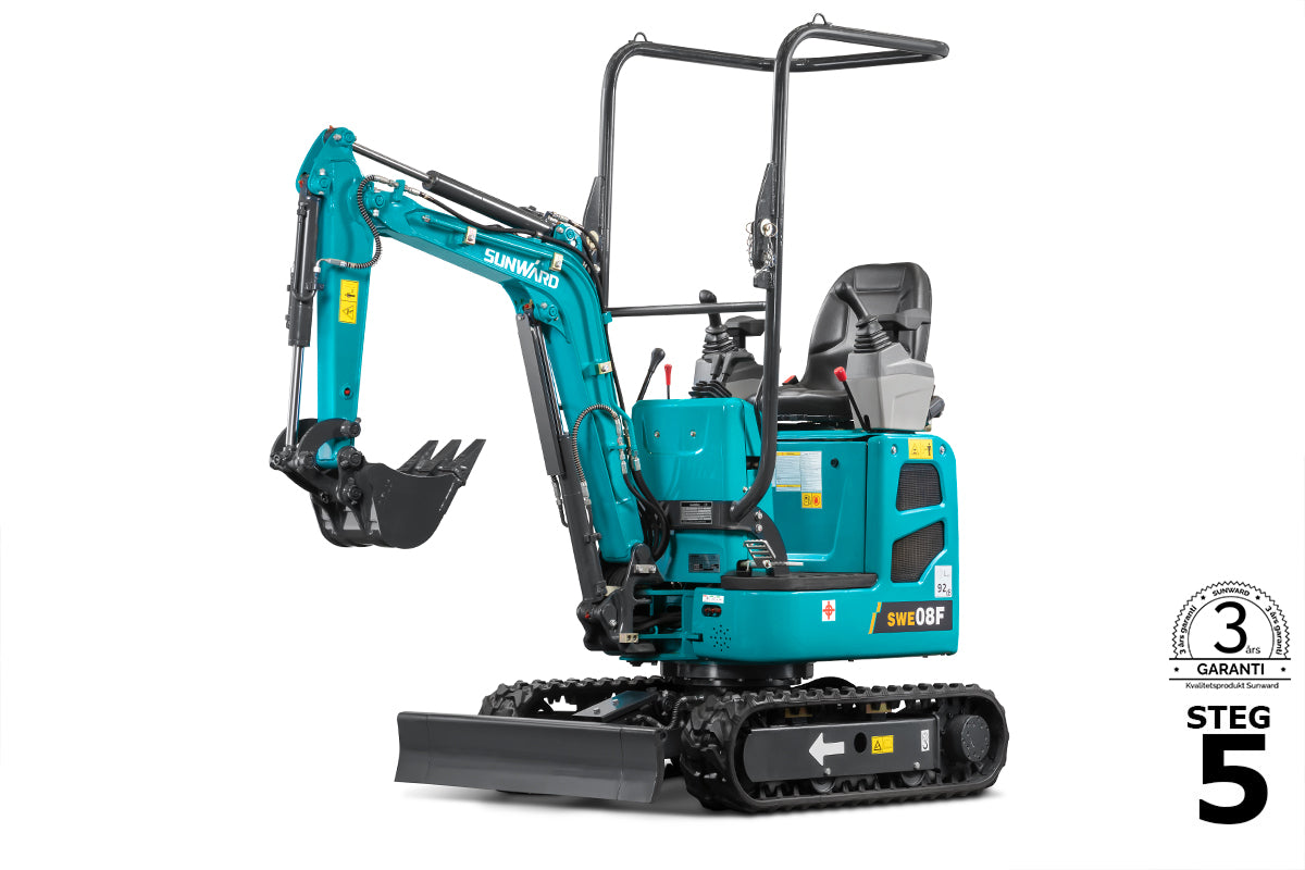 SUNWARD SWE08F - 1010kg - Yanmar - Steg5
