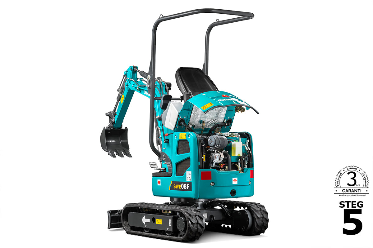 SUNWARD SWE08F - 1010kg - Yanmar - Steg5