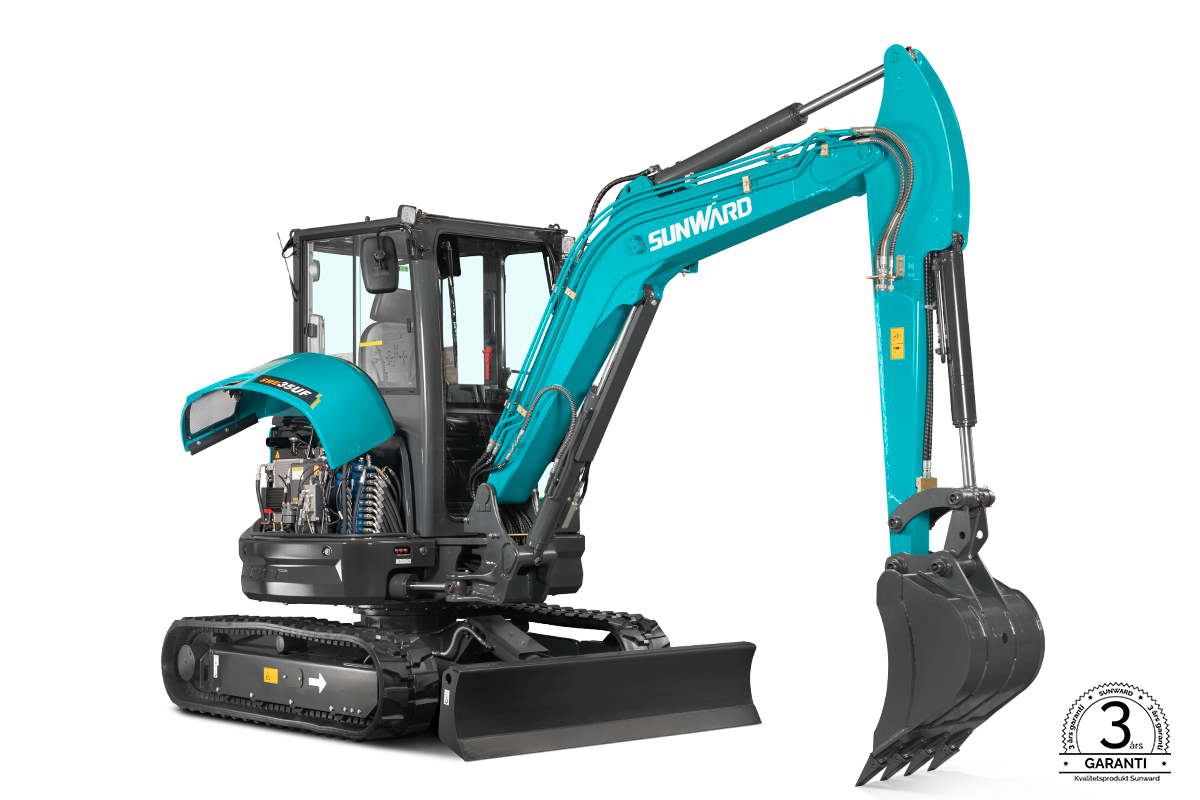 SUNWARD SWE35UF - 3850kg - Kubota - Steg5