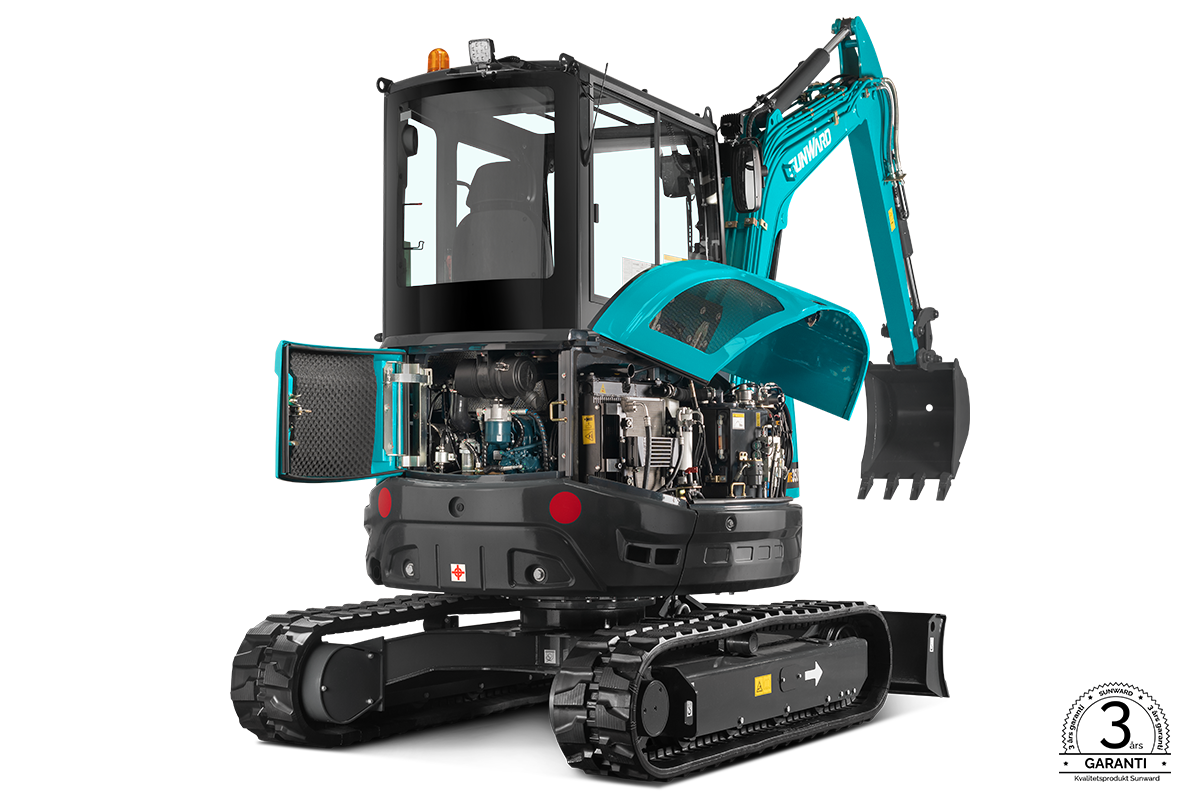 SUNWARD SWE35UF - 3850kg - Kubota - Steg5