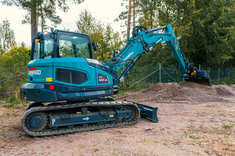 Engcon Paketerbjudande - SUNWARD SWE90UF-2PB - 9600kg - Yanmar - Steg5 - Nykyrka Maskiner
